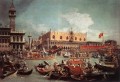 Le Bucintoro revenant au Molo le jour de l’Ascension Canaletto